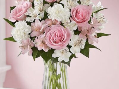 Pink White Floral Arrangement